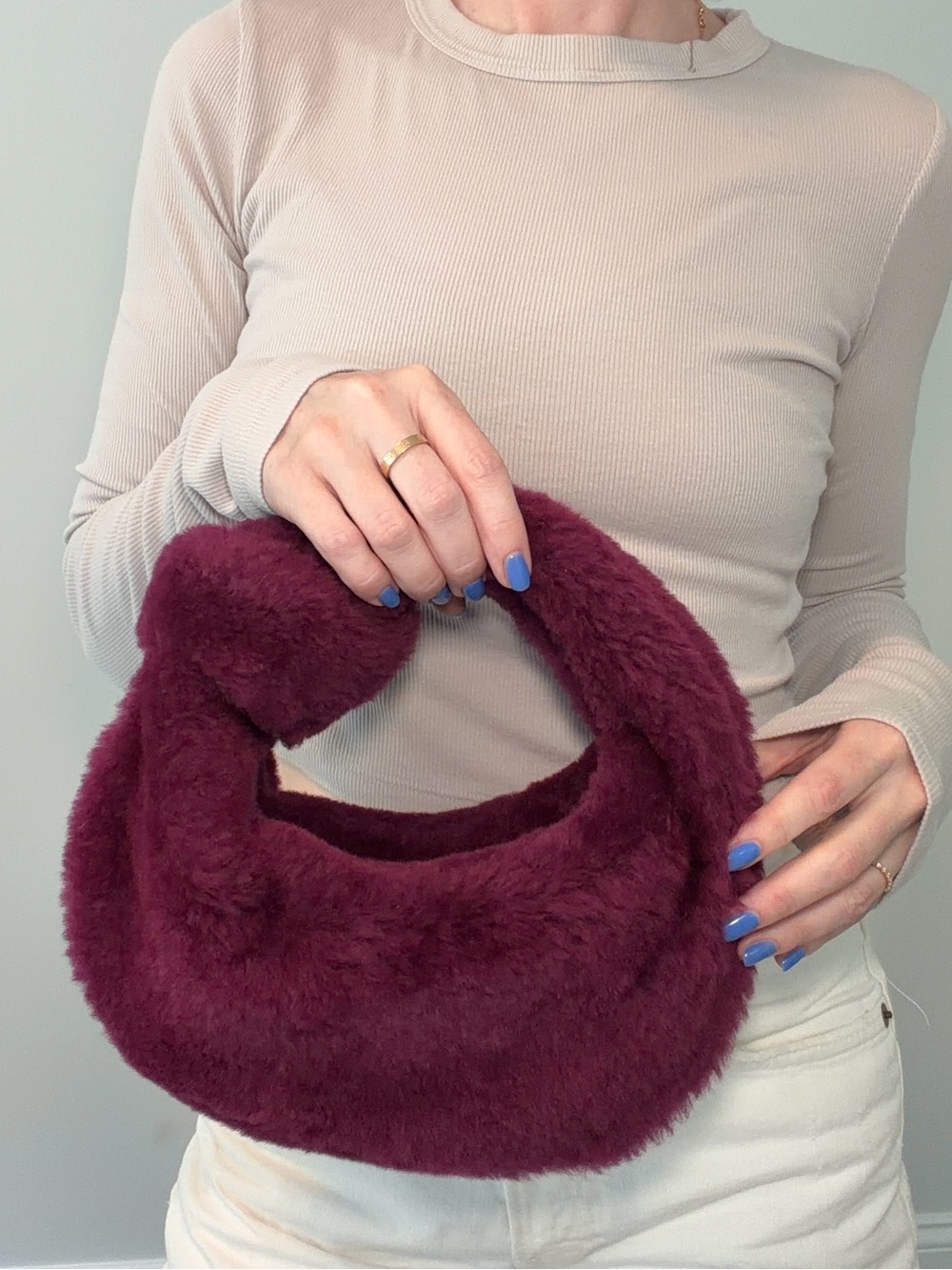 BOTTEGA VENETA shearling mini Jodie